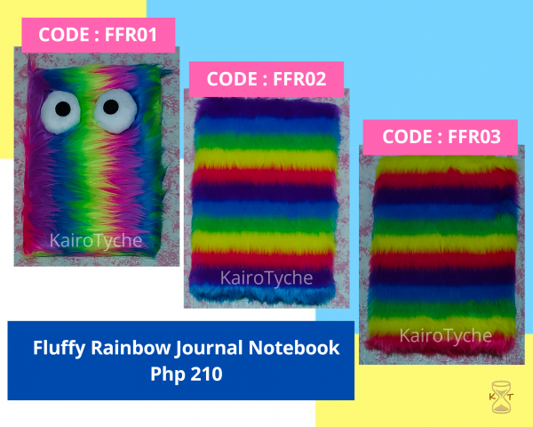 Fluffy Rainbow Journal Notebook